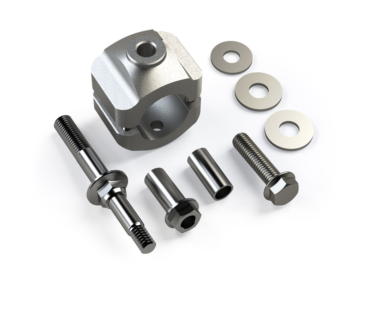 JK: Steering Stabilizer Relocation Kit (1-5/8” HD Tie Rod)