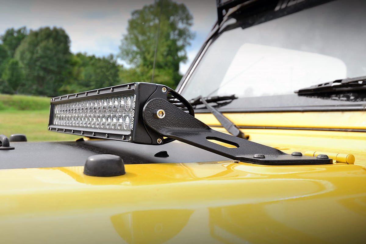 LED Light Mount | Hood | 20" | Jeep Wrangler TJ 4WD (1997-2006)