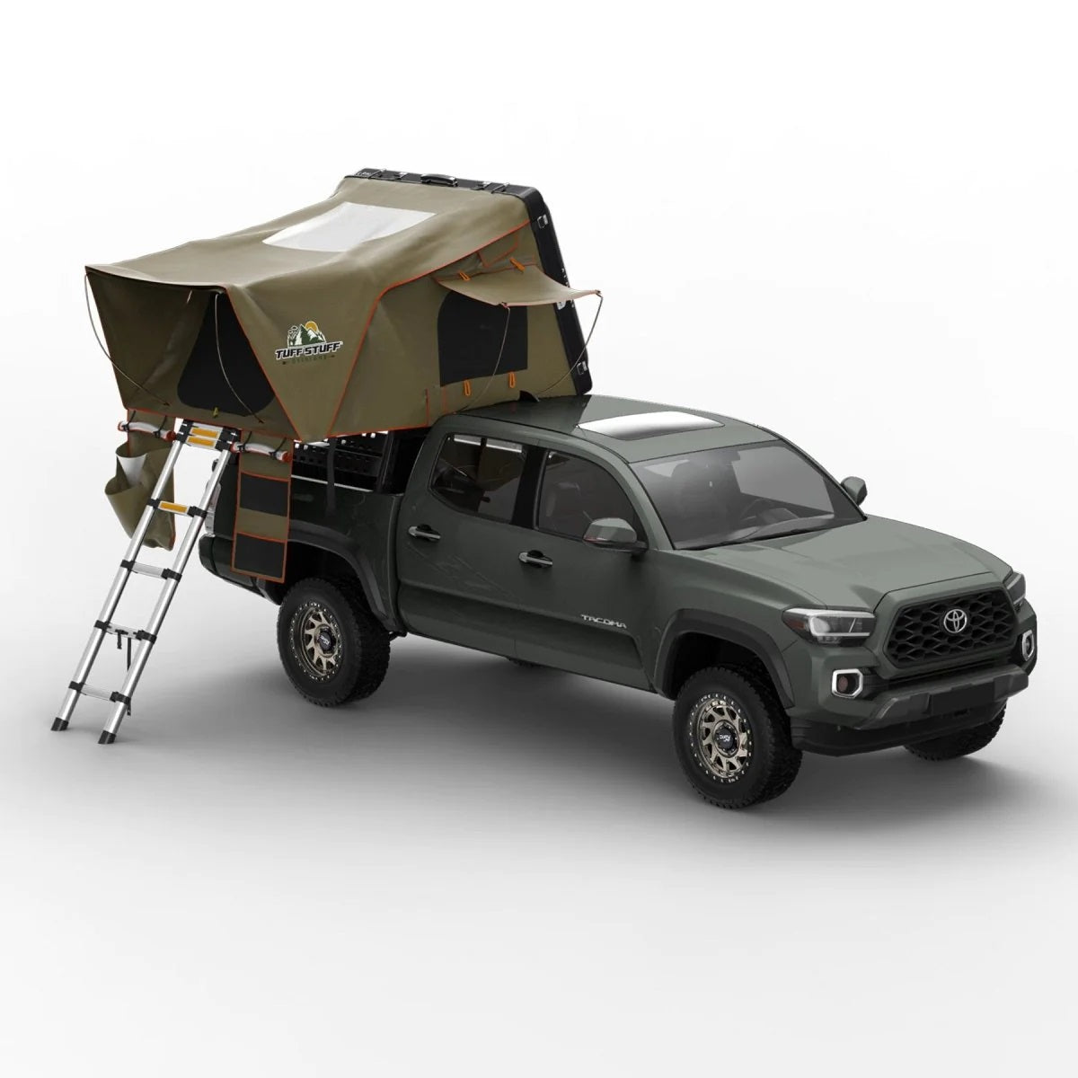 TUFF STUFF® OVERLAND ALPHA™ II HARD TOP SIDE OPEN TENT, BLACK, 2 PERSON