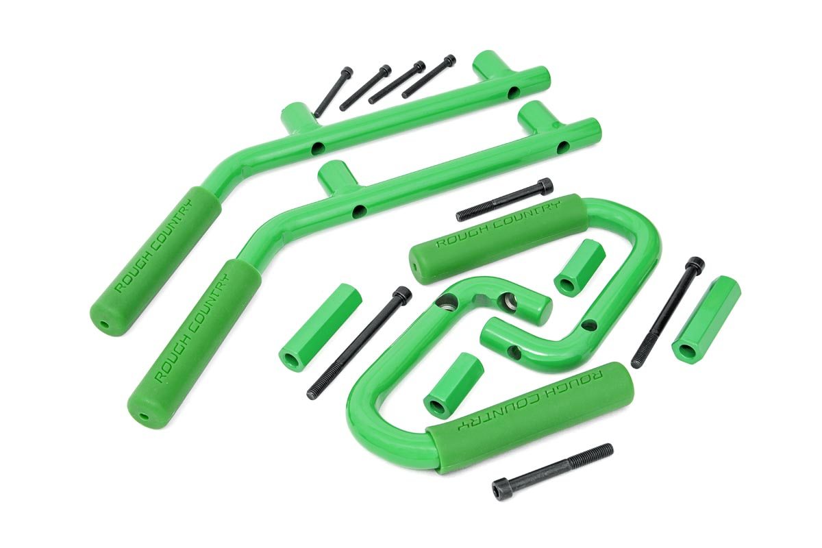 Grab Handles | Steel | FR & RR | Green | Jeep Wrangler JK  (07-18)