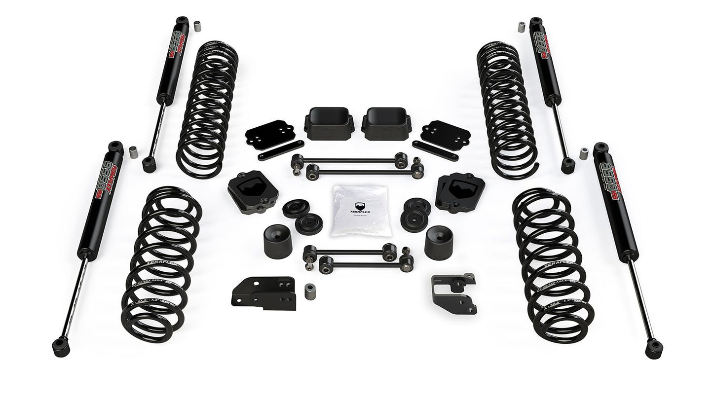 JL: 3.5” Coil Spring Base Lift Kit & 9550 VSS Twin-Tube Shocks