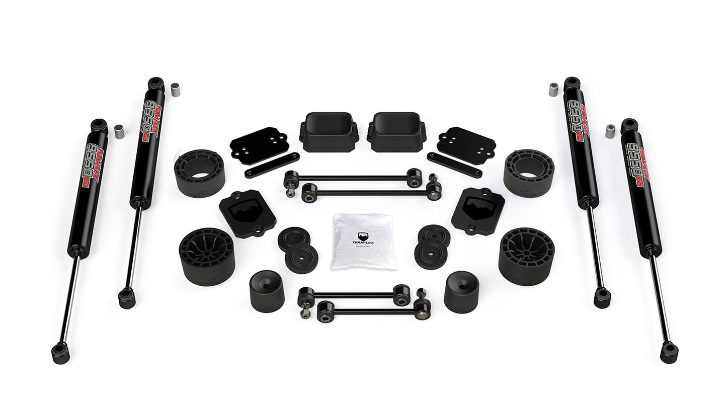JL 2dr Sport/Sahara: 2.5” Performance Spacer Lift Kit & 9550 VSS Twin-Tube