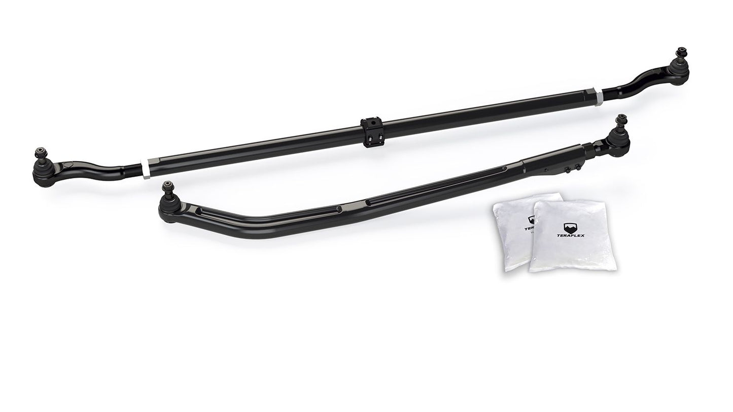 JL / JT: HD Chromoly Tie Rod Kit & HD Forged Drag Link Kit (2–6” Lift)