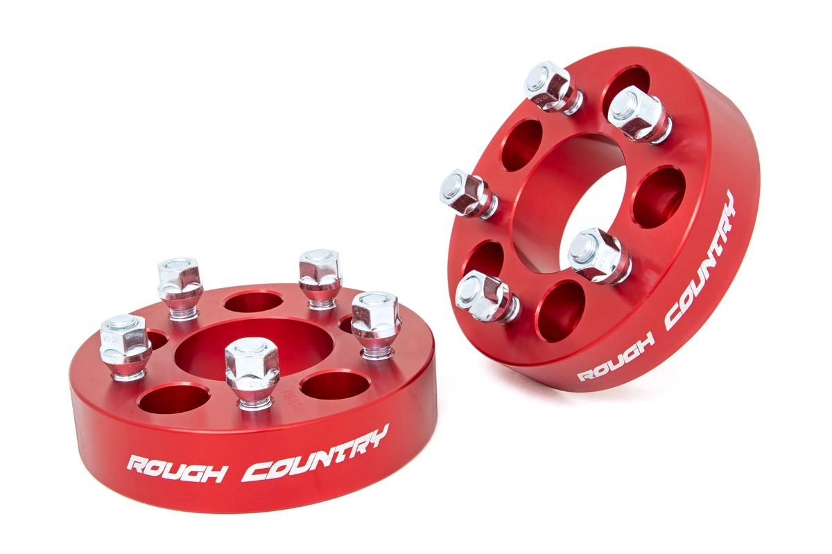 1.5 Inch Wheel Spacers| 5x4.5 | Red | Jeep Cherokee XJ/Comanche MJ/Wrangler TJ/Wrangler YJ