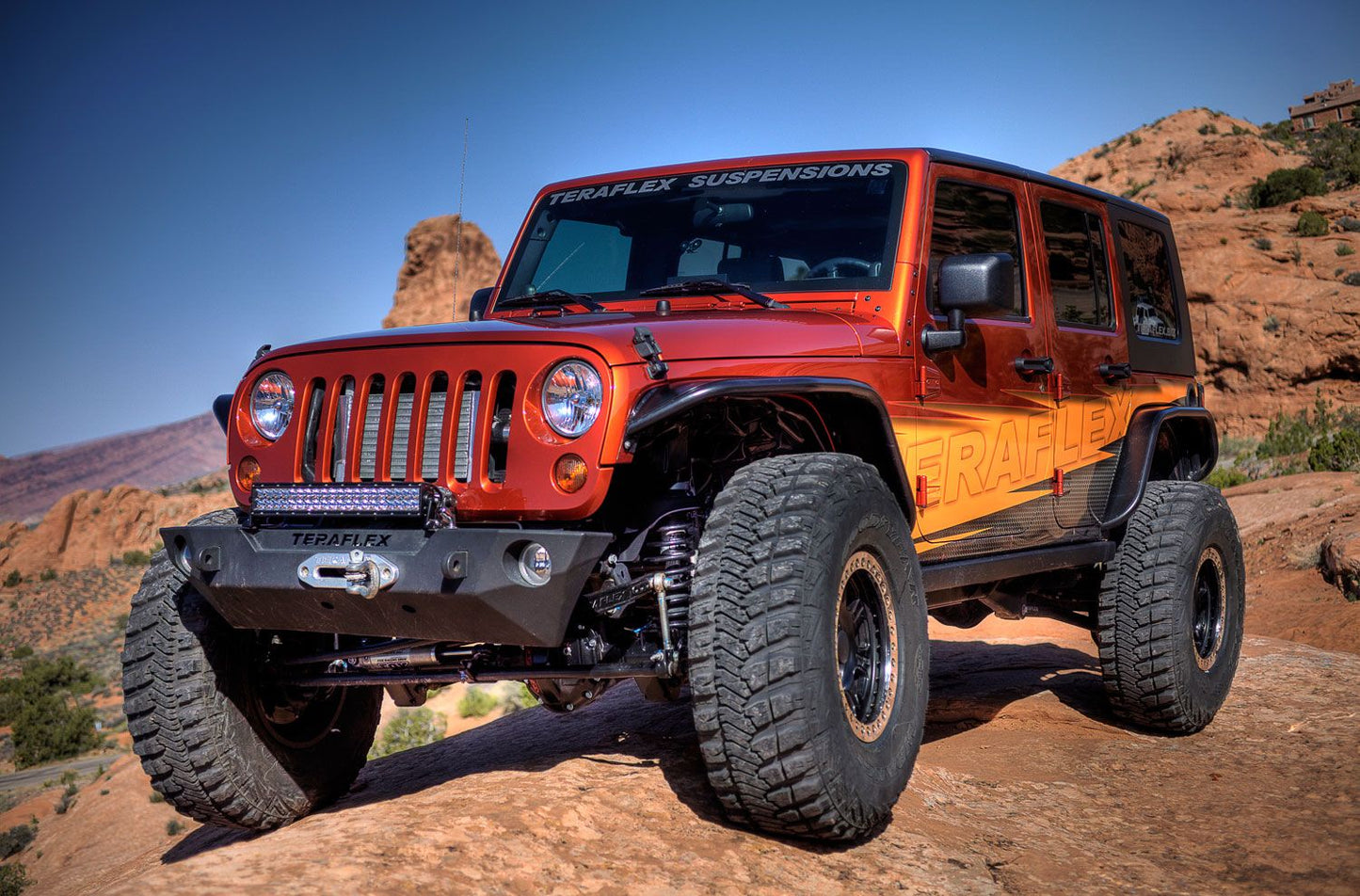 JK: RockGuard Epic Front Bumper – Offset Drum Winch