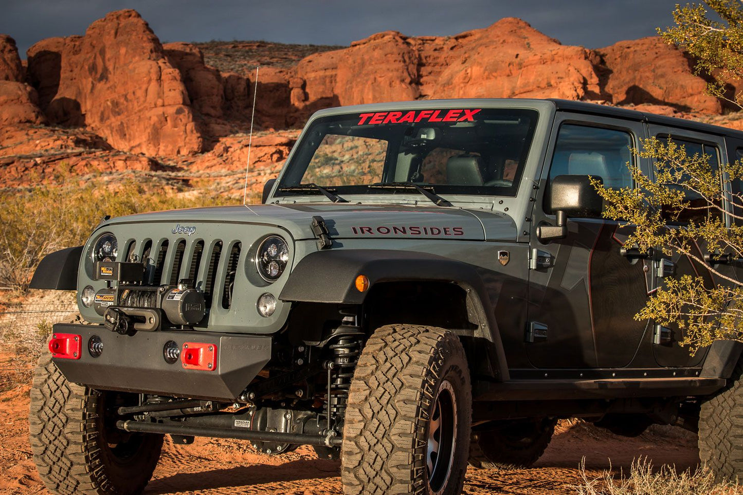 JK: RockGuard Explorer Front Bumper – Offset Drum Winch