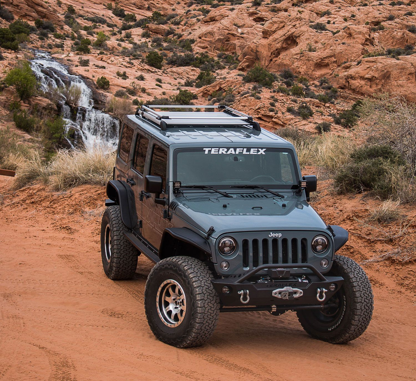 JK 4dr: Nebo Roof Rack Raised Rail Kit