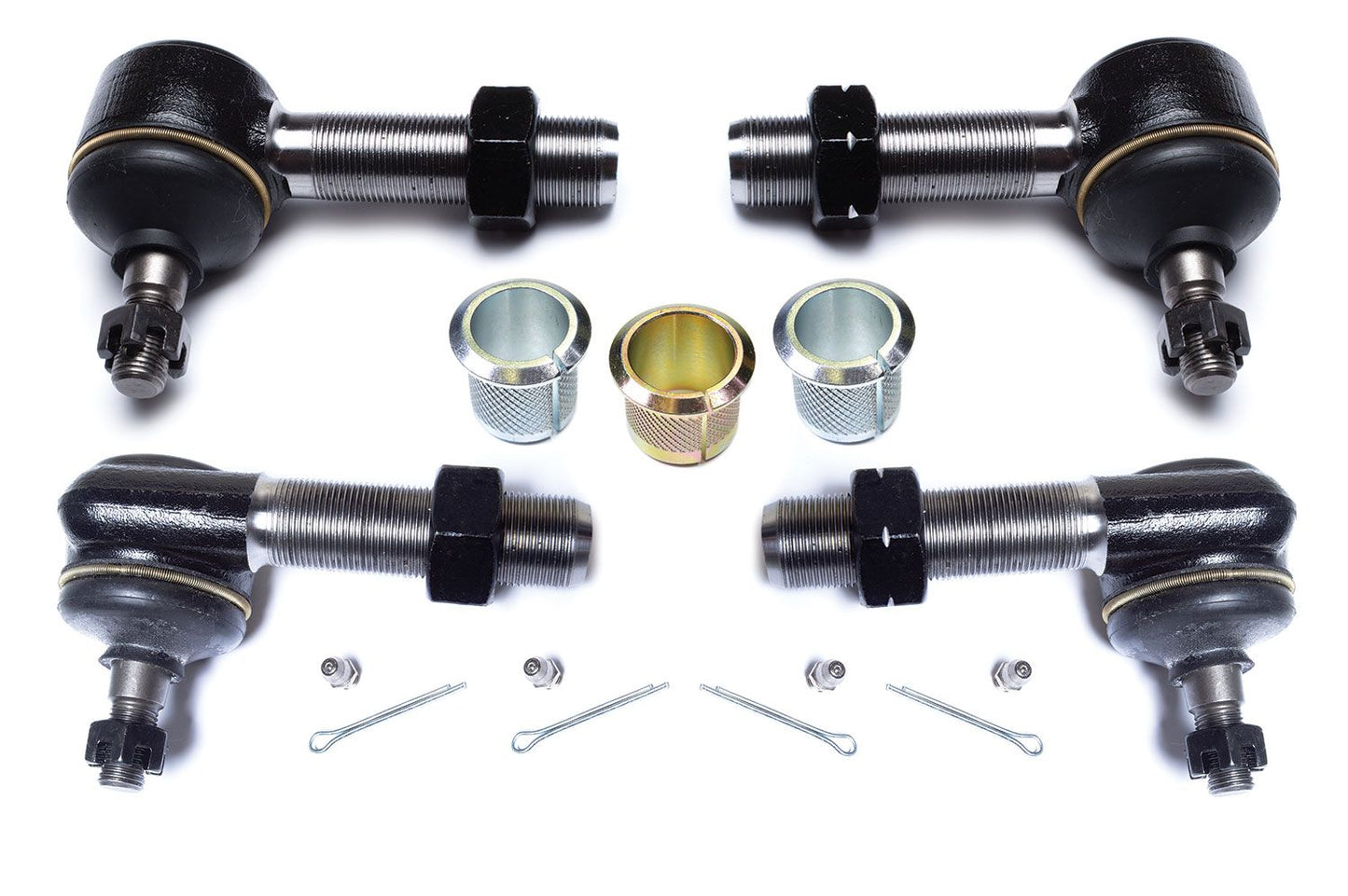 TJ: High Steer Drag Link & Tie Rod End Replacement Kit w/ Insert Sleeves