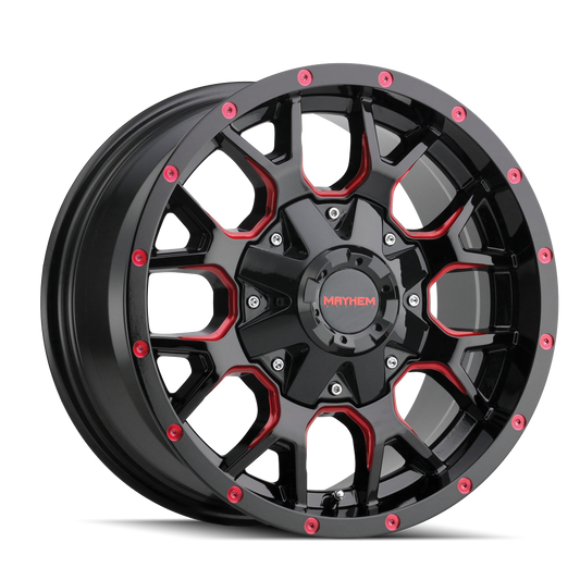 WARRIOR (8015) BLACK W/ PRISM RED