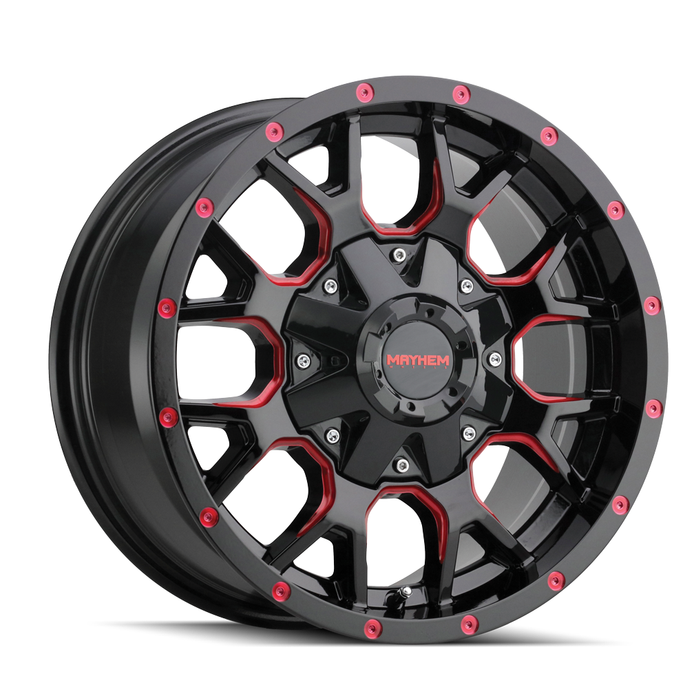 WARRIOR (8015) BLACK W/PRISM RED