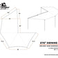 TUFF STUFF® OVERLAND AWNING, 270 DEGREE, XL, PASSENGER SIDE, AWNING ONLY
